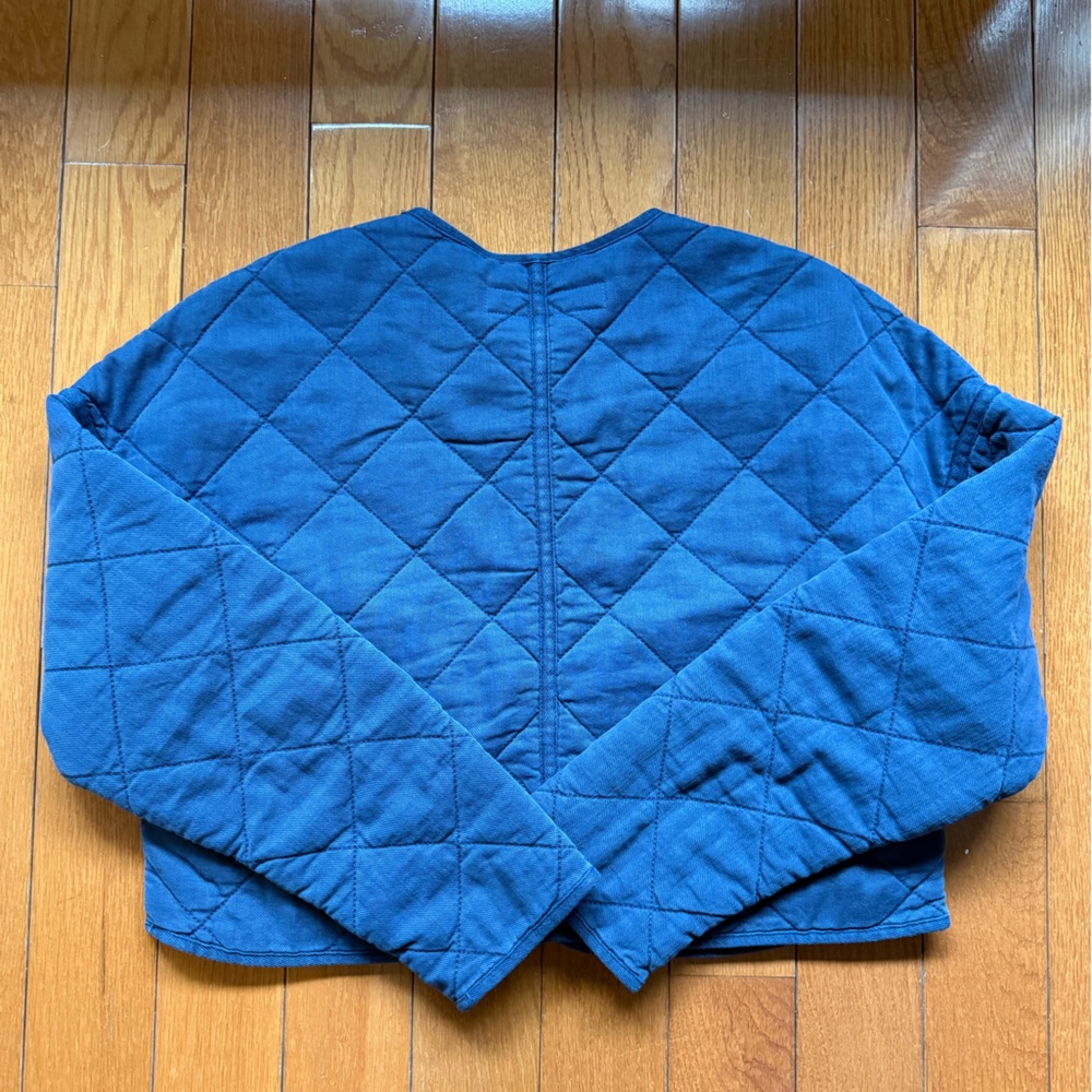 NWOT Zara Navy Quilted Jacket - Picture 5 of 6